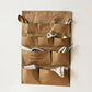 Multi-Pocket Hanging Wall Organizer with Durable Canvas Design