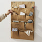 Multi-Pocket Hanging Wall Organizer with Durable Canvas Design