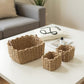 Set of 3 Braided Rope Storage Baskets with Reinforced Handles