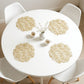 Floral Cutout Round Placemat with Delicate Petal Detailing