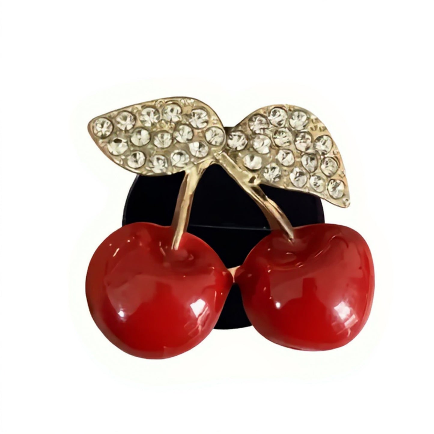 3-Piece Car Air Freshener Clip with Crystal Rhinestone Detailing