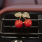 3-Piece Car Air Freshener Clip with Crystal Rhinestone Detailing