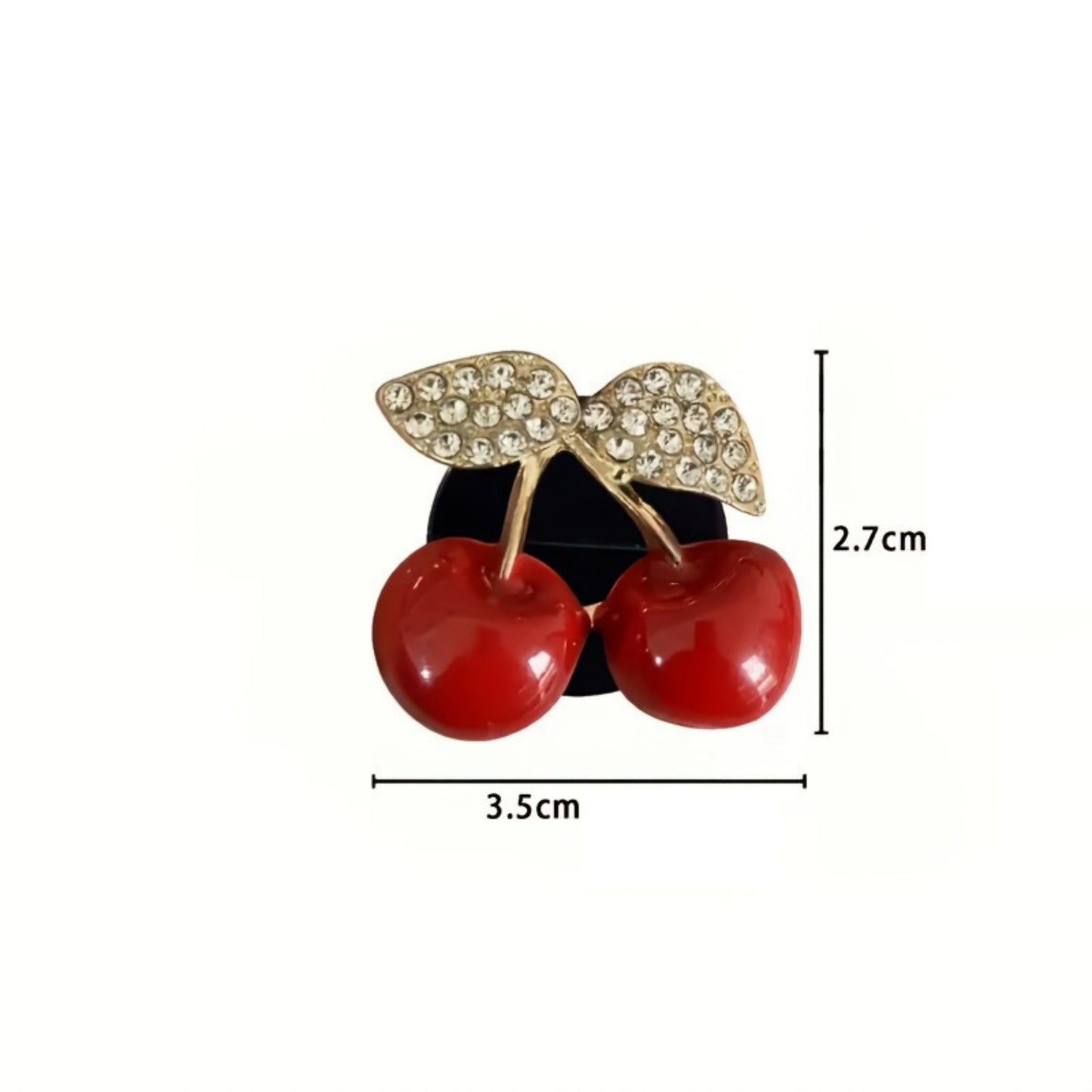3-Piece Car Air Freshener Clip with Crystal Rhinestone Detailing
