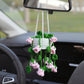 Handmade Crochet Hanging Flower Basket Decoration with Blooming Details