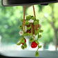 Handmade Crochet Hanging Flower Basket Decoration with Blooming Details