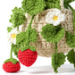 Handmade Crochet Hanging Flower Basket Decoration with Blooming Details