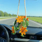 Handmade Crochet Hanging Flower Basket Decoration with Blooming Details