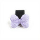 2-Piece Textured Bow Car Air Vent Clip Set with Decorative Lavender Design