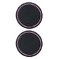 2-Piece Round Rhinestone Car Cup Holder Coaster with Non-Slip Textured Surface
