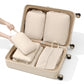 6-Piece Compression Packing Cube Set with Zipper Closure and Handle