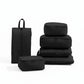 6-Piece Compression Packing Cube Set with Zipper Closure and Handle
