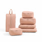 6-Piece Compression Packing Cube Set with Zipper Closure and Handle