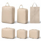 6-Piece Compression Packing Cube Set with Zipper Closure and Handle