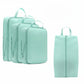 4-Piece Compression Packing Cube Set with Zipper Closure and Carry Handles