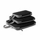 3-Piece Compression Packing Cube Set with Zipper Closure and Carry Handles