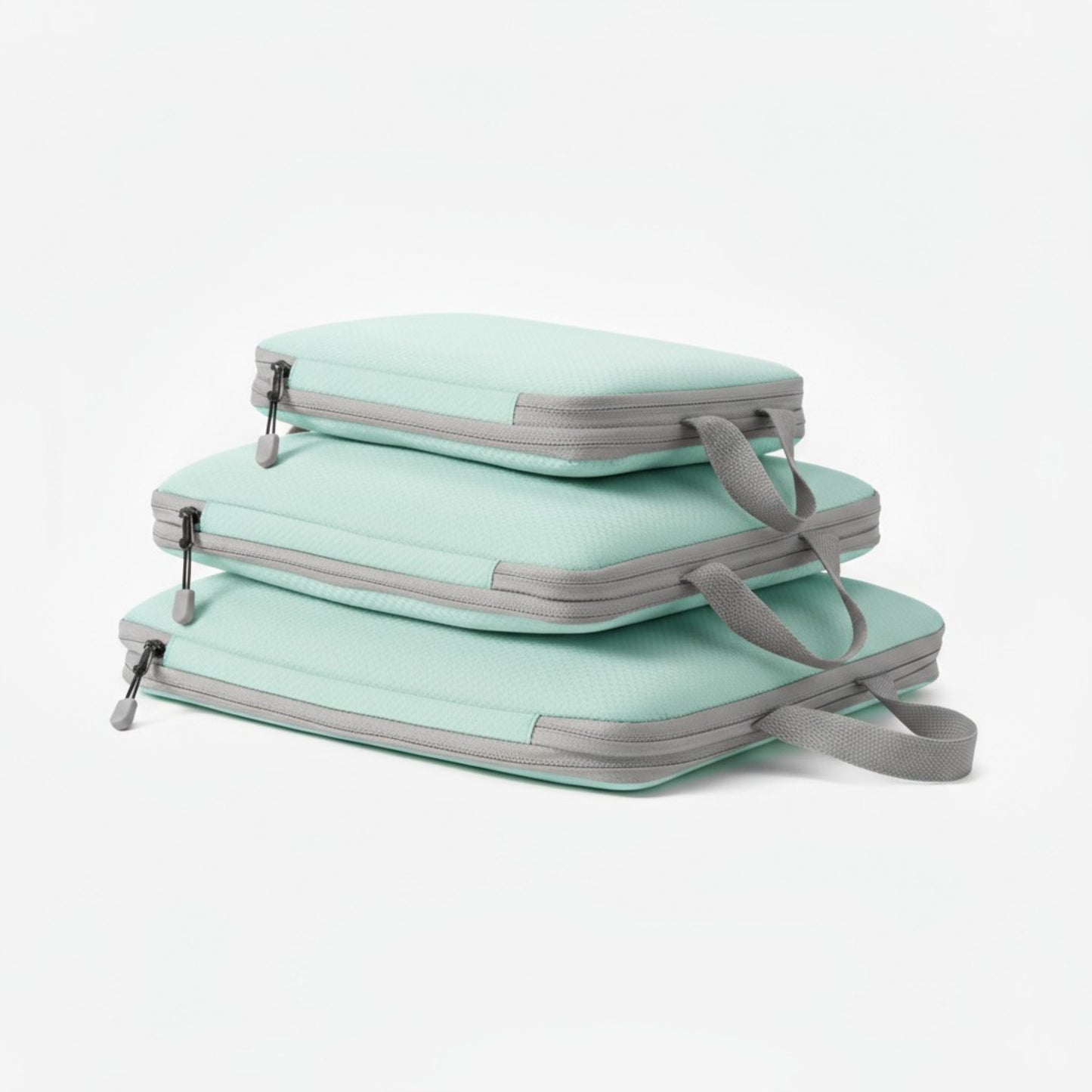 7-Piece Compression Packing Cube Set with Zipper Closures and Carry Handles