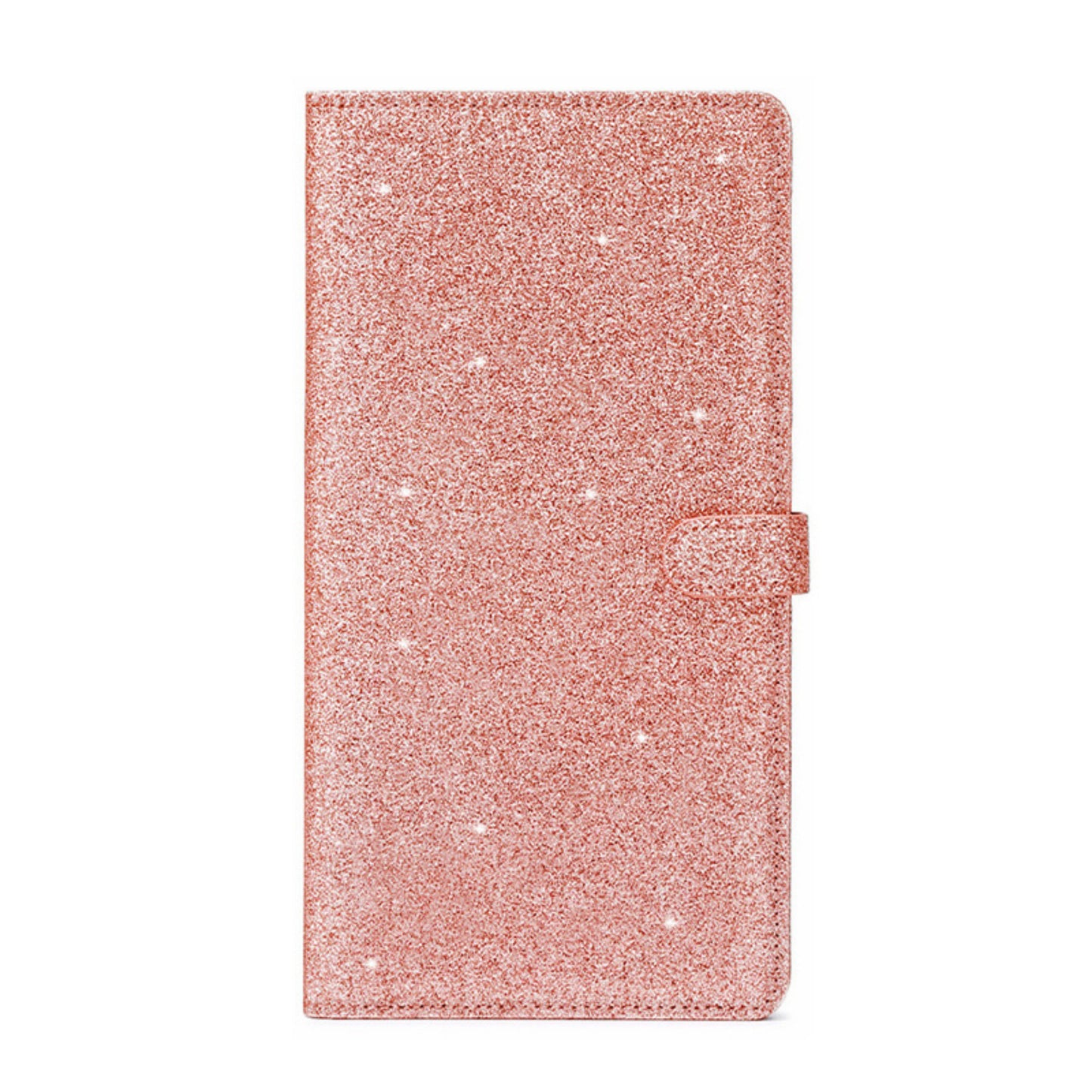 Glitter Travel Document Holder with Multiple Card Slots and Secure Closure 5x0.4x9.5 in