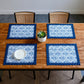 Floral Embroidered Table Runner with Crocheted Lace Edges