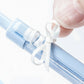 Set of 4 Retractable Ballpoint Pens with Light Blue Decorative Barrel Designs