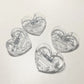 Set of 10 Heart-Shaped Acrylic Hair Claw Clips