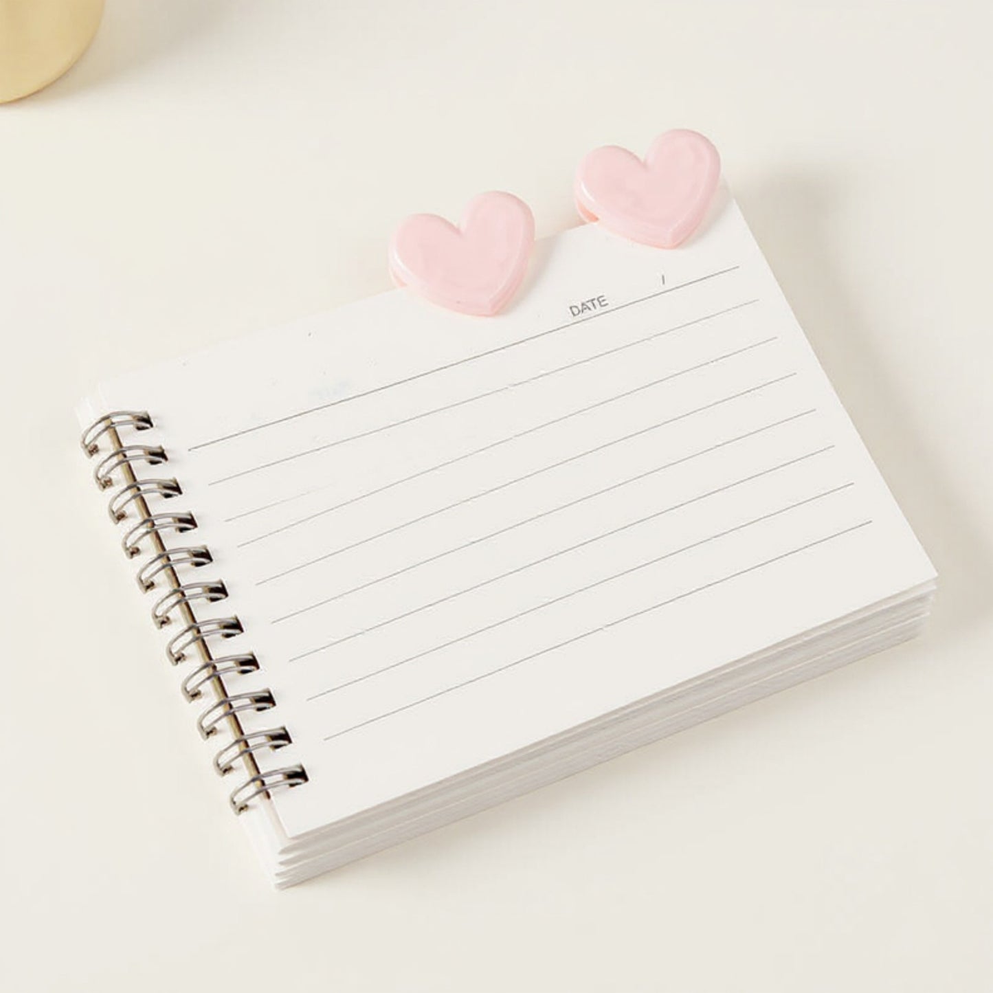 Set of 10 Heart-Shaped Acrylic Hair Claw Clips
