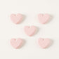 Set of 10 Heart-Shaped Acrylic Hair Claw Clips