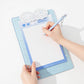 Angel Cloud-Themed Cardboard Clamp with Decorative Border and Stationery Paper