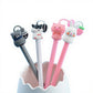 Set of 4 Cute Animal Gel Ink Pens with Adorable 3D Character Toppers