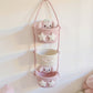 3-Tier Hanging Rope Basket Organizer with Star Accents