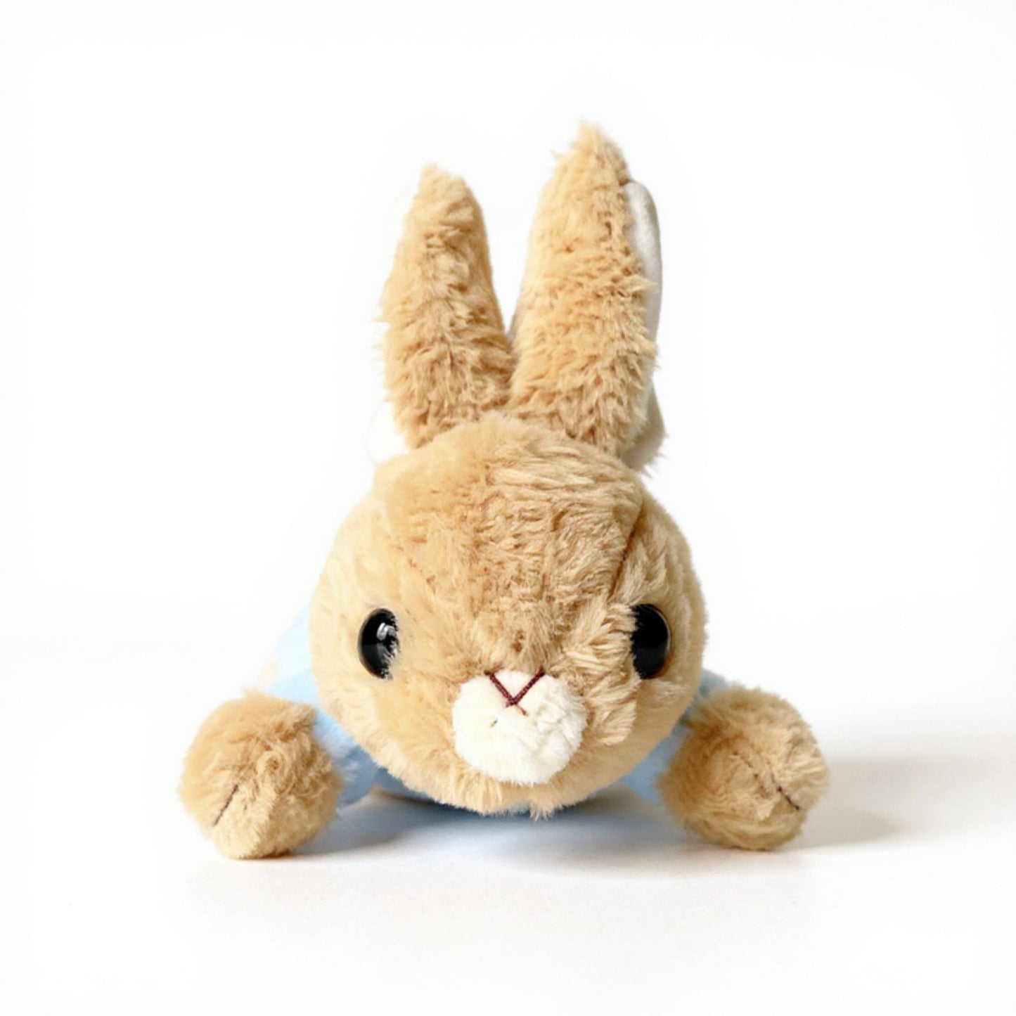 Plush Bunny Pencil Case with Soft Fleece Texture and Zipper Storage Compartment 9.8x3x3 in