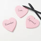 3-Piece Heart Shaped Sticky Note Pad Set for Desk and Office Use