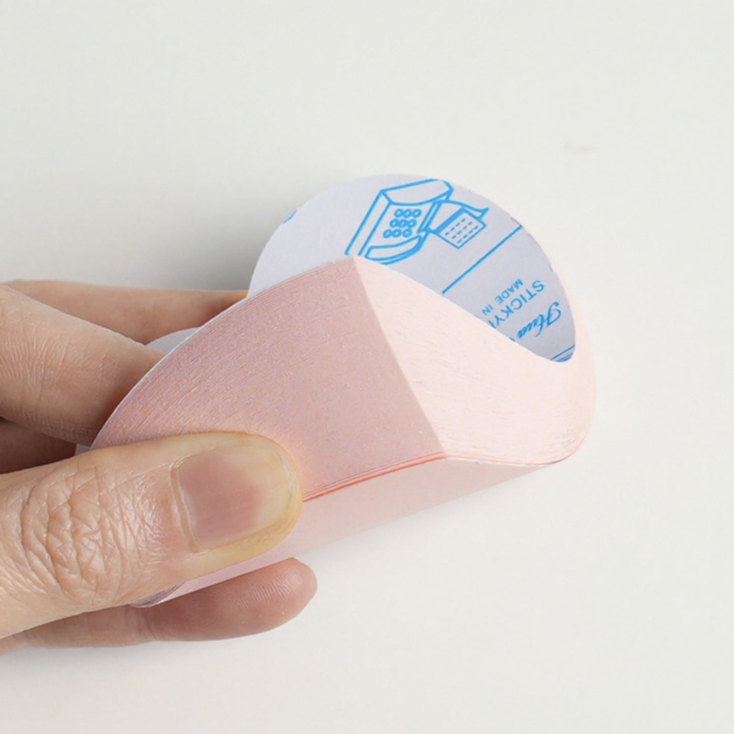 3-Piece Heart Shaped Sticky Note Pad Set for Desk and Office Use