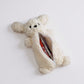 Plush Puppy Pencil Case with Soft Faux Fur Texture and Zipper Storage Pouch 10.5x6 in