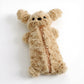 Plush Puppy Pencil Case with Soft Faux Fur Texture and Zipper Storage Pouch 10.5x6 in