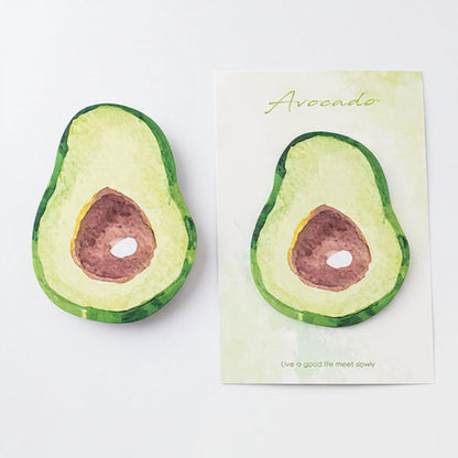 3-Piece Fruit Shaped Sticky Note Pad Set for Fun Desk and Office Use