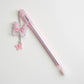 10-Piece Butterfly Charm Gel Pen Set with Glitter Pendant and Chain Detail