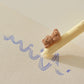 5-Piece Teddy Bear Top Gel Pen Set with Soft Grip and Adorable 3D Bear Design