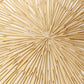 4-Piece Rectangular Woven Rattan Placemat with Radiating Sunburst Design