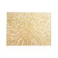 4-Piece Rectangular Woven Rattan Placemat with Radiating Sunburst Design