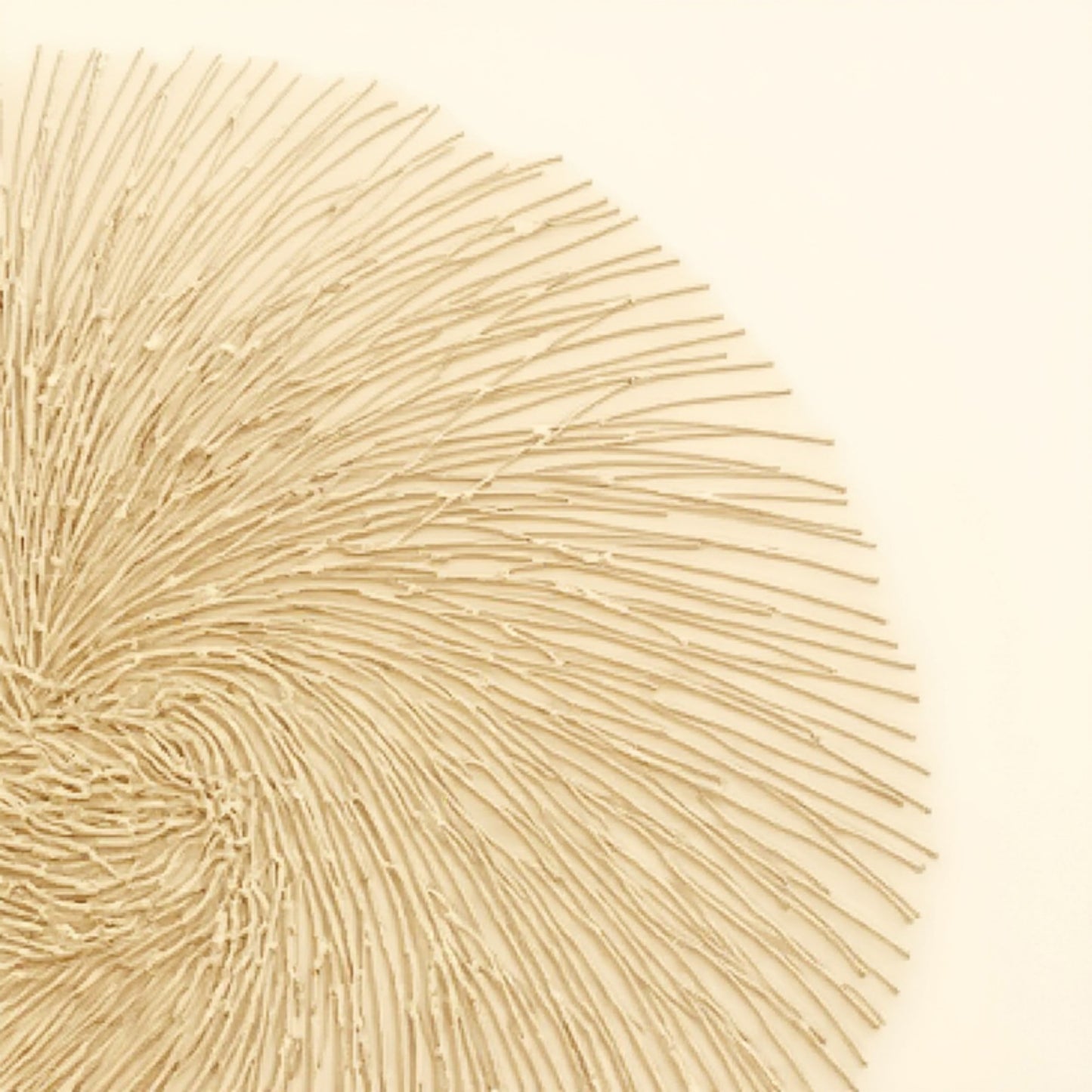 4-Piece Round Spiral Woven Placemat with Textured Swirl Design