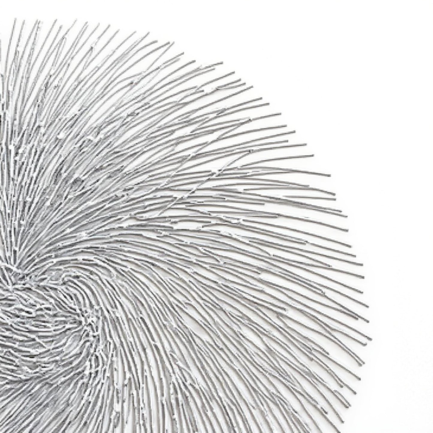 4-Piece Round Spiral Woven Placemat with Textured Swirl Design