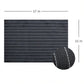 2-Piece Rectangular Woven Placemat with Subtle Horizontal Stripe Texture