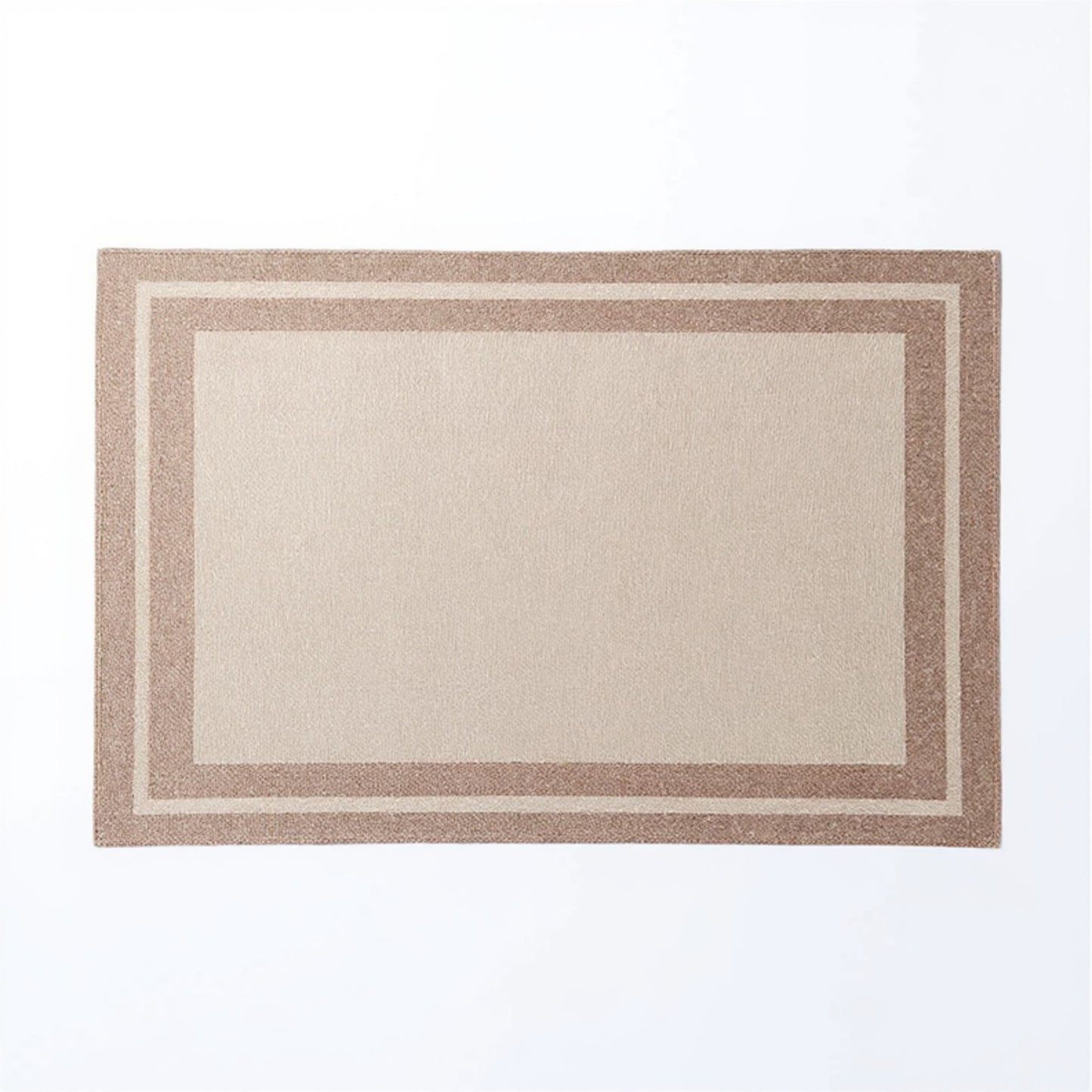 2-Piece Rectangular Woven Placemat with Subtle Horizontal Stripe Texture