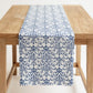 Ornate Damask Table Runner with Intricate Scroll Pattern 12x55in