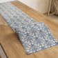 Ornate Damask Table Runner with Intricate Scroll Pattern 12x55in