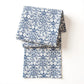Ornate Damask Table Runner with Intricate Scroll Pattern 12x55in