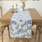 Ornate Damask Table Runner with Intricate Scroll Pattern 12x55in