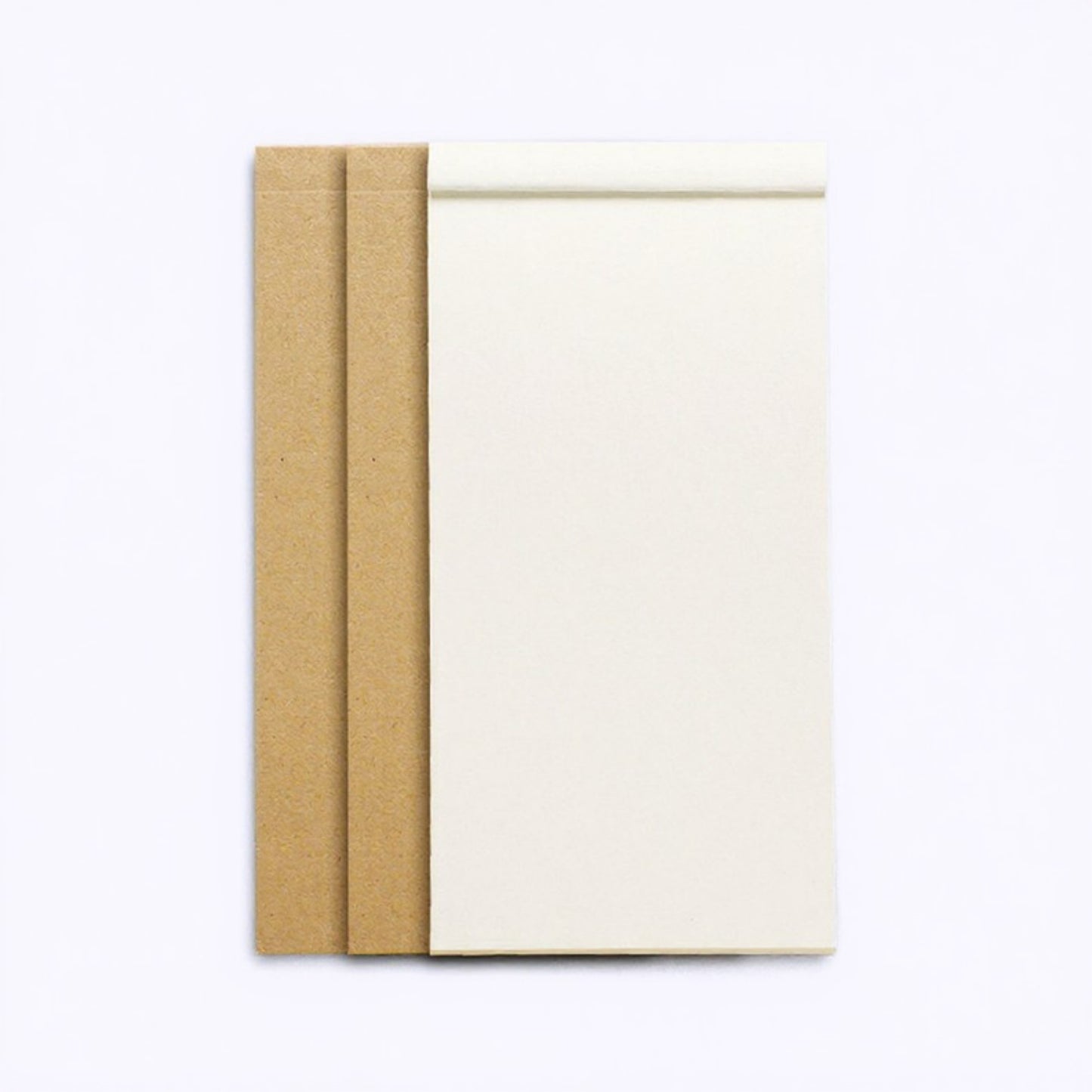 10-Piece Minimalist Notepad Set with Kraft Covers and Tear-Off Pages 50 Pages 5.5x2.7in