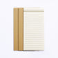 10-Piece Minimalist Notepad Set with Kraft Covers and Tear-Off Pages 50 Pages 5.5x2.7in