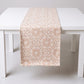 Floral Embroidered Table Runner with Intricate Pattern Detailing 13.5x47in